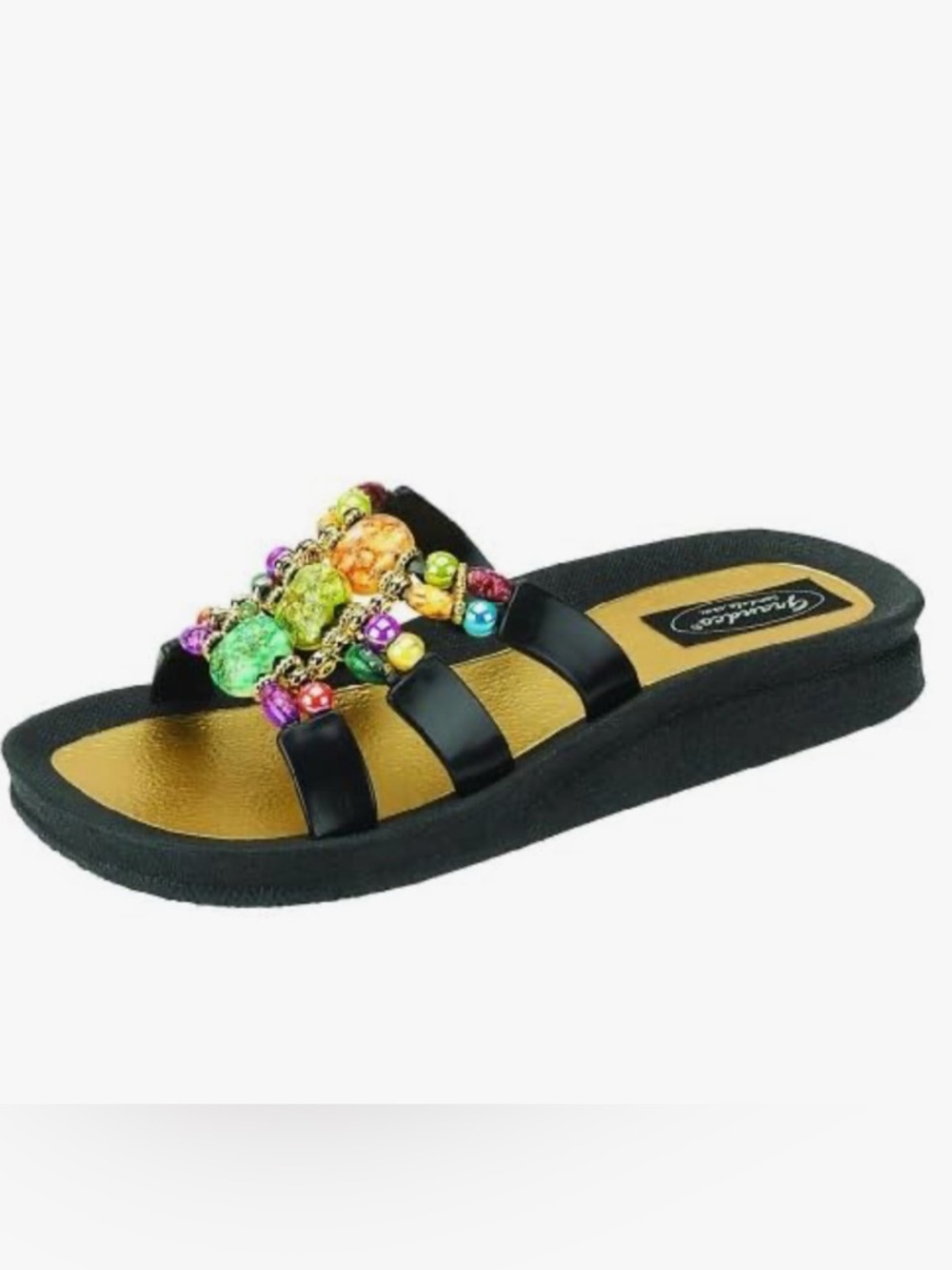 NWOT Boho-Style Beaded Sandels Sz 9